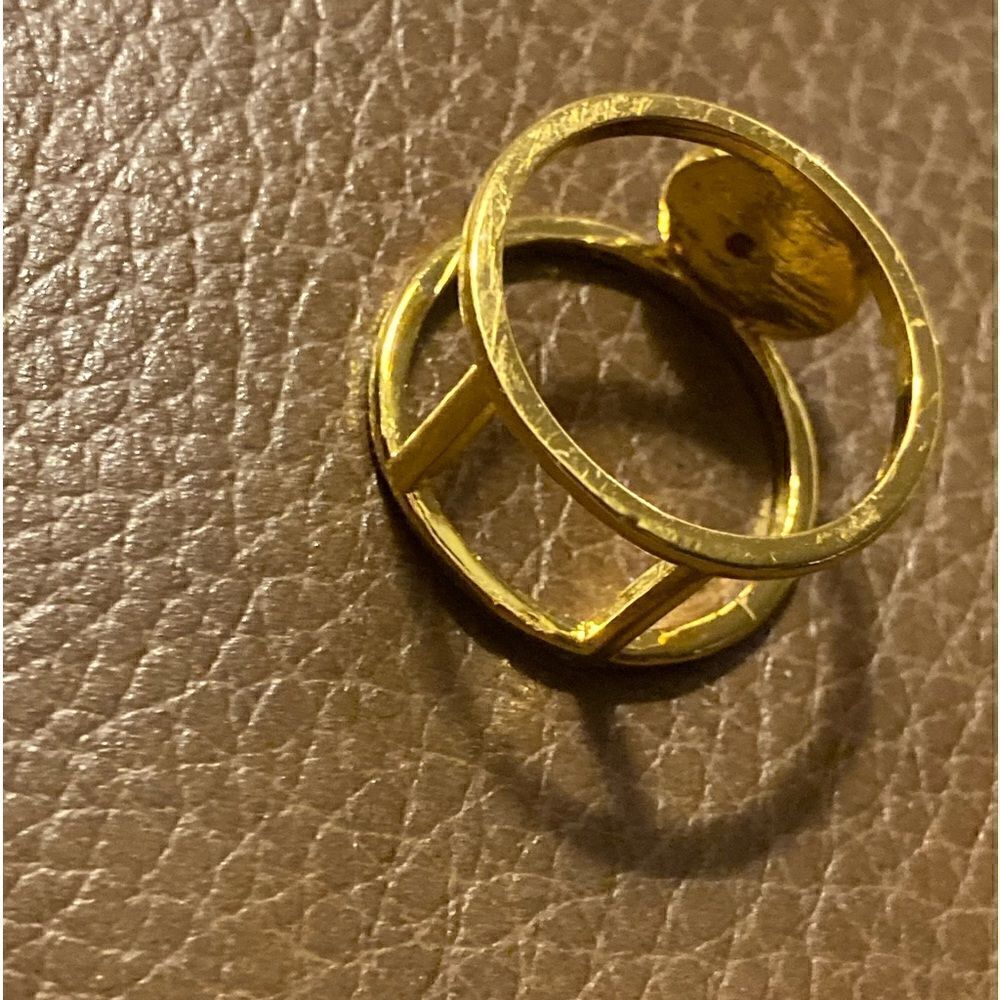 Simplistic Double Band Circle Ring - Picture 3 of 10